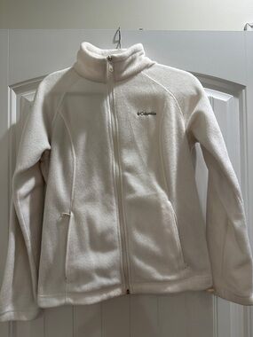 Columbia Women's Cream Full-Zip Teddy Fleece Jacket